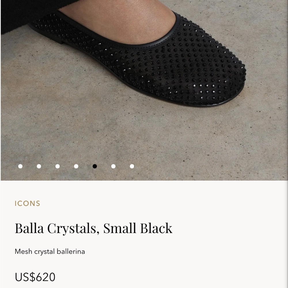 Black Mesh Ballerina Shoes
